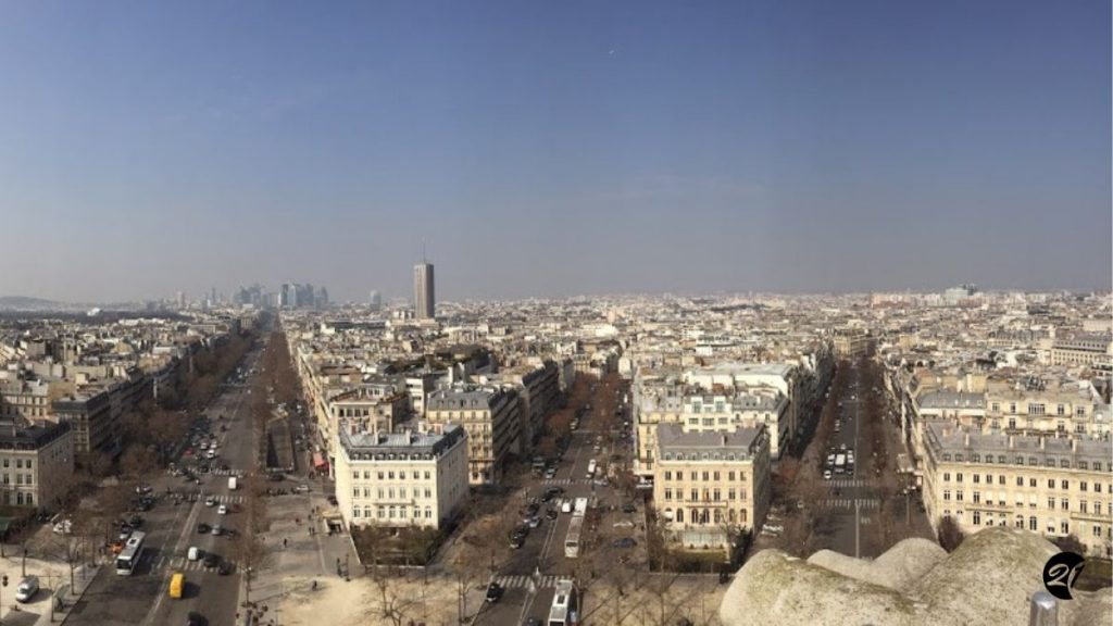 Ausblick vom Arc de Triomphe Triumphbogen