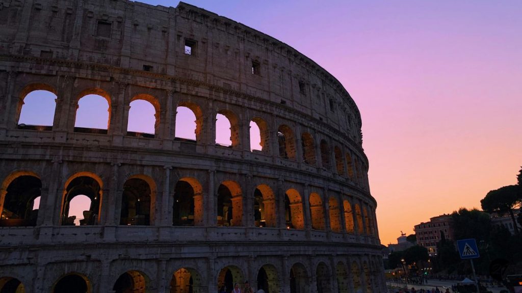 Sonnenuntergang Rom Kolosseum Colosseum