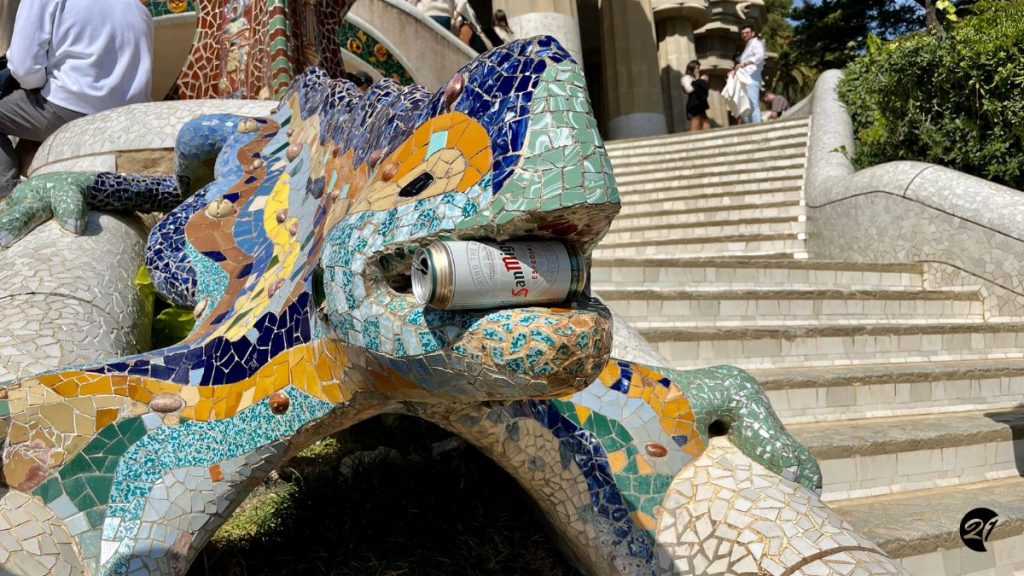 Park Guell in Barcelona Drachentreppe
