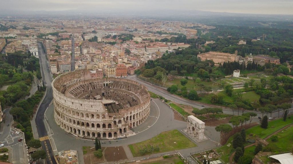 Drohnenaufnahme Kolosseum Rom Rome